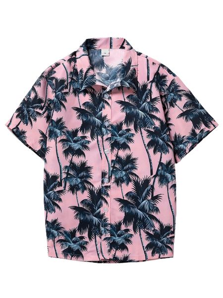 

romwe guys tropical print shirt g3eh#, White;black