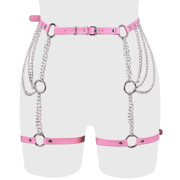 Cintos suspensórios de cintura corporal harajuku lingerie punk de perna sexy bondage gótico tiras de meias