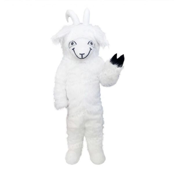 Cadılar Bayramı Beyaz Koyun Maskot Kostüm En Kaliteli Karikatür Karakter Kıyafetleri Takım Unisex Yetişkinler Kıyafet Noel Karnavalı Fantezi Elbise