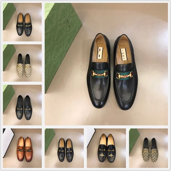 

classic business mens dress shoe fashion elegant formal wedding shoes designer man slip on office oxford shoes for men 2022 new, Black