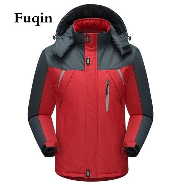 Mens Mountain Snow Casacos de inverno Casques de esqui à prova d'água de inverno Os quebra -vento com capuzes de capa de chuva à prova de vento lã de lã Bomber Jackets 220816