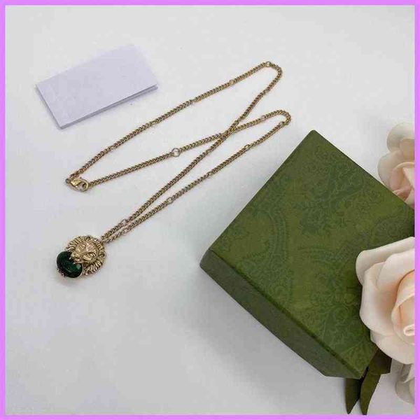 

animal lady pendant necklace designers women jewelry fashion mens necklace for business party lion emerald wedding d219242f205u, Silver