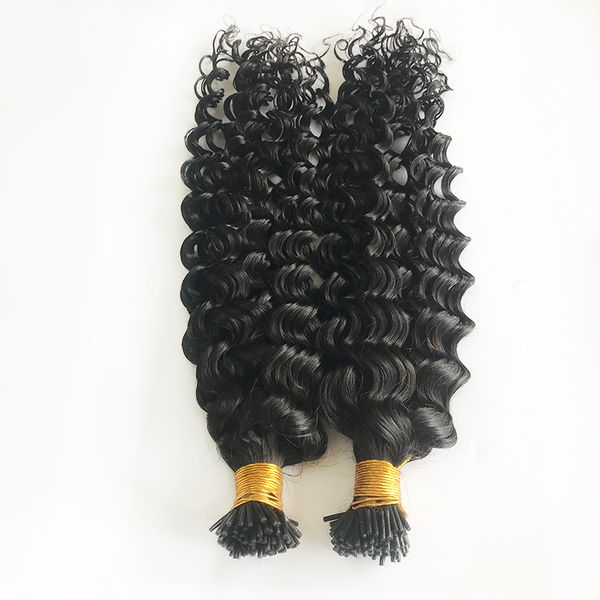 

microlinks i pre-bondes tip human hair extensions malaysian remy curly hairs extensions for black women
