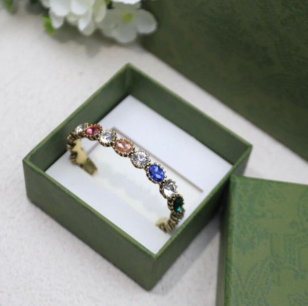 

women colorful rhinestone bangle bracelets fashion designer jewelry bracelet for lady bride party wedding lovers gift engagement jewelry gif, Black