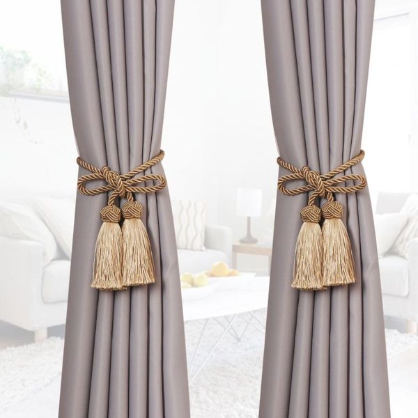 Outra decoração de casa retro cortina tiebacks algodão macram tassel clipes tiras de corda holdbacks holder acessório para decoração outros outros