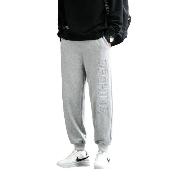 

men's pants men's autumn tracksuit man street wear sweatpants, Black
