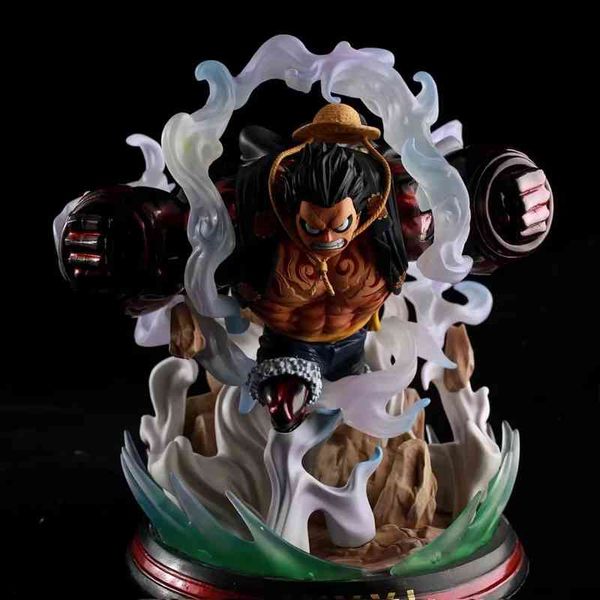 

one piece monkey d luffy gear fouth pvc action figures toy 280mm anime king kong figurine statue