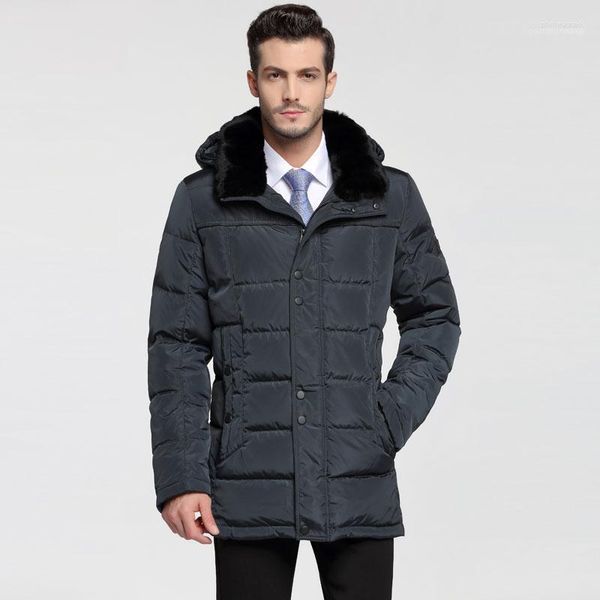 Men Parkas Light Men 2022 Jaqueta para Europa e Rússia inverno menos 40 graus Rex Collar de pele P3171 Phin22