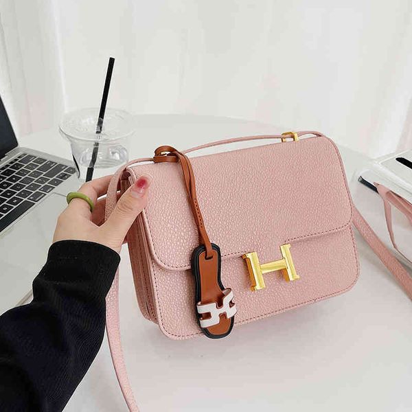 

handbags trendy elegant women's fresh sweet caviar texture pu sling one shoulder small square outer