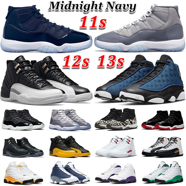 

11s jumpman men basketball shoes women cool grey midnight navy concord 12s playoffs royalty twist 13s brave blue sol flint obsidian mens tra, White;red