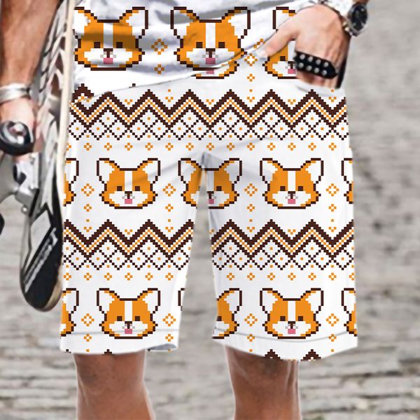 

fashion beach comfortable cool men's summer shorts swimming man casual oversized quick dry harajuku mens clothing loose 220624, White;black