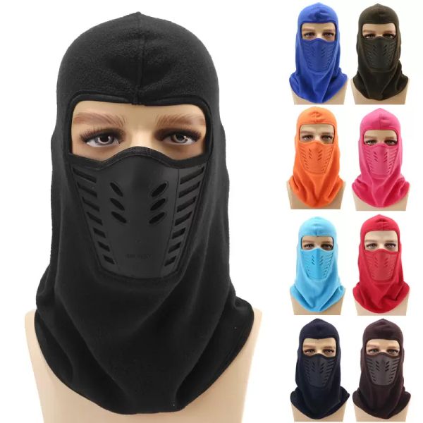 Gesichtsmaske Outdoor Motorrad Barakra Shaker Fleece Kapuzenhüte Turbane Kopfbedeckung Winter Warme Mütze Taktische Masken Verdicken Winter Ski Reiten Radfahren Kappen Ohrenschützer