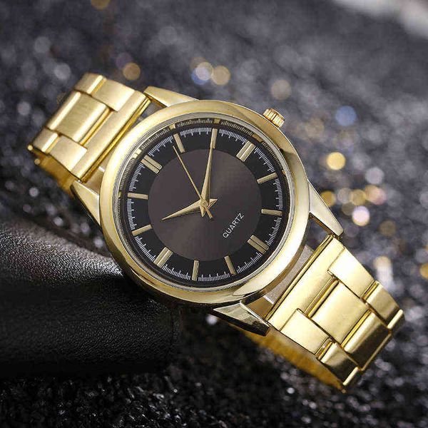 Homens de luxo quartzo comercial es aço inoxidável Dial redondo Homem casual es 2022 Modern Classic Horloges Y220707