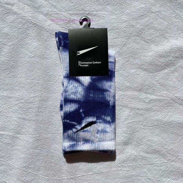 

classic men's fashion socks hook brand cotton tie dyed long tube street couple middle moisture absorption sock men women luxury medium, Black