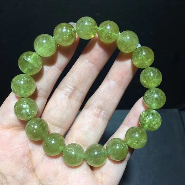 

natural green garnet rectangle beads bracelet bangle 11mm women men rare green garnet gemstone fashion rare aaaaaa, Silver