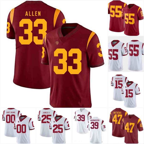 

college #13 c.j. williams #8 raleek brown reggie bush #5 zion branch #15 drake london #29 xavion alford #20 mike garrett #55 junior seau #33, Black