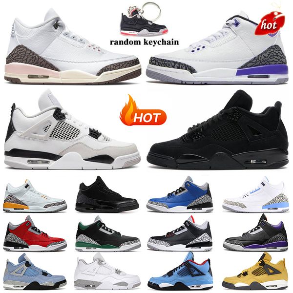 

jumpman 4 4s mens basketball shoes infrared muslin chile red thunder bred cement military black cat men womens sports sneakers trainers