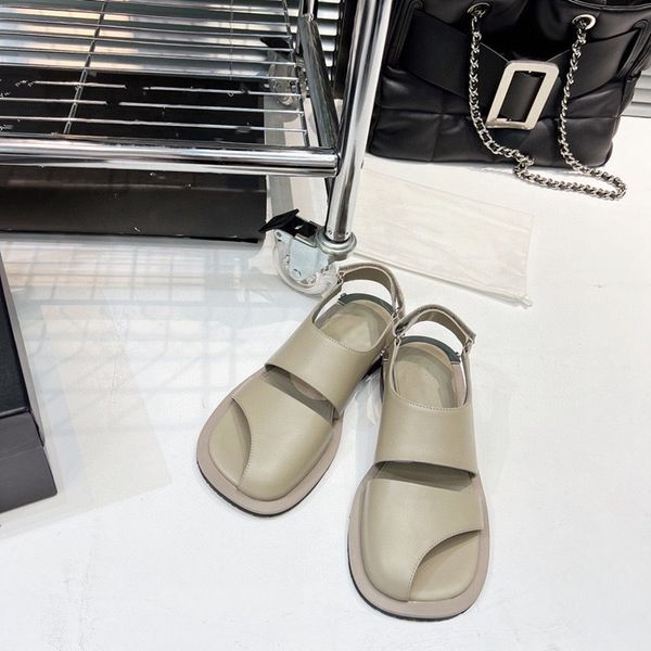 

genuine leather back buckle gladiator sandals for woman dress short heels ladies party brand mules femme open toe shoes, Black