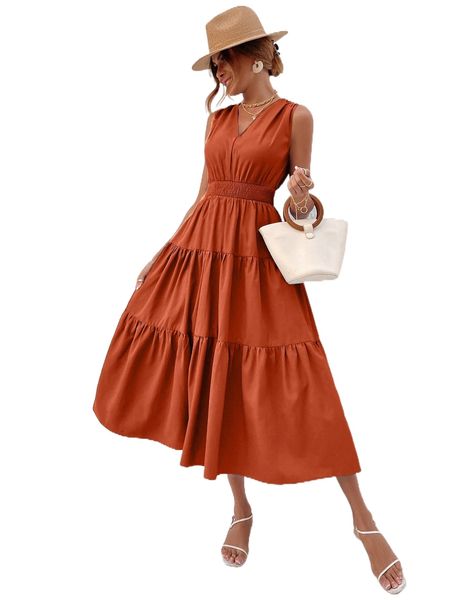 

shirred tie back ruffle hem dress g0xw#, Black;gray