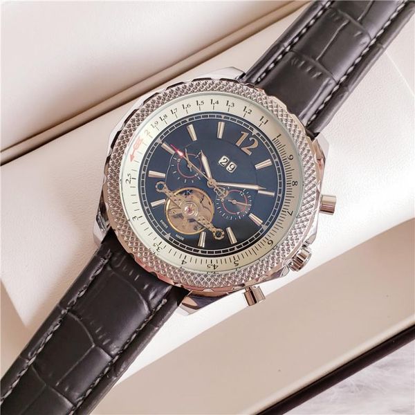 

men's automatic mechanical watch sapphire fashion automatic machine hollowed out five needle sold well all over the world yy
