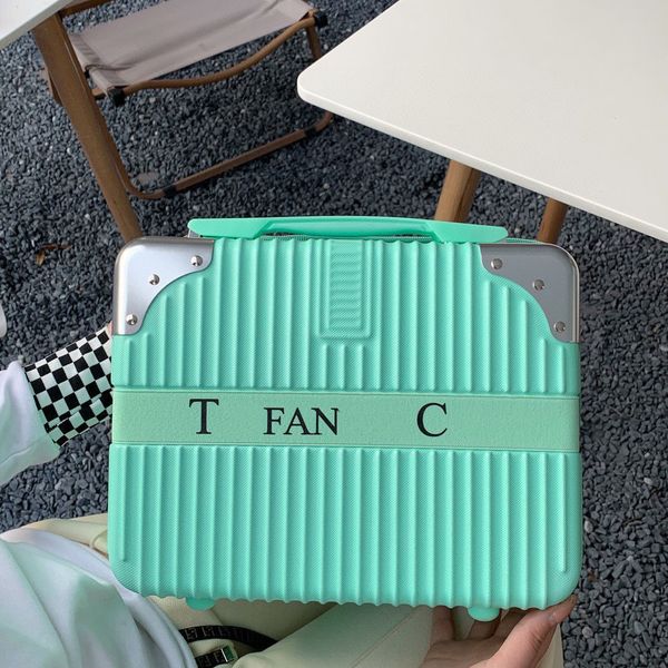 

newset travel suitcase designers luggage fashion trunk women bag original letters purse spinner universal duffel bags