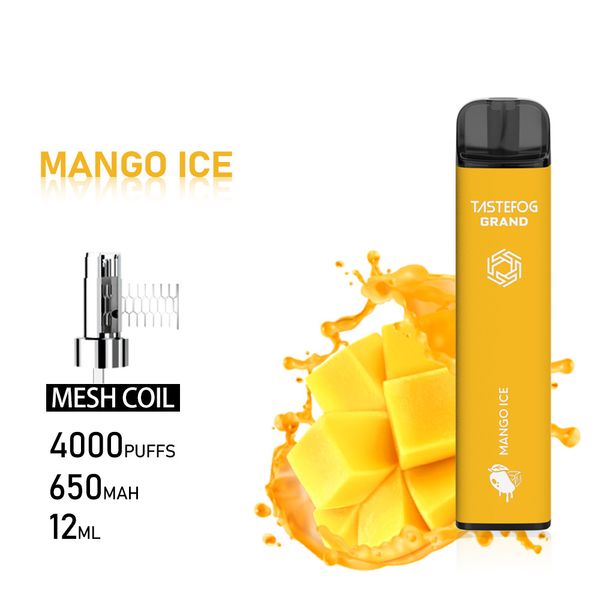 JC ELUX 4000 Puffs Elektronische Zigarette 0% 2% 5% NIC Salt Mesh Coil Wiederaufladbarer Einweg-Vape-Stift Tastefog Direkter Fabrikverkauf Großhandel