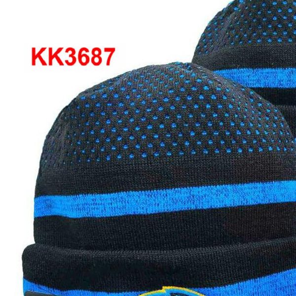 

men all team knitted cuffed pom los angels beanie nyj hats sport knit hat striped sideline wool warm baseball beanies cap for wome230k, Blue;gray