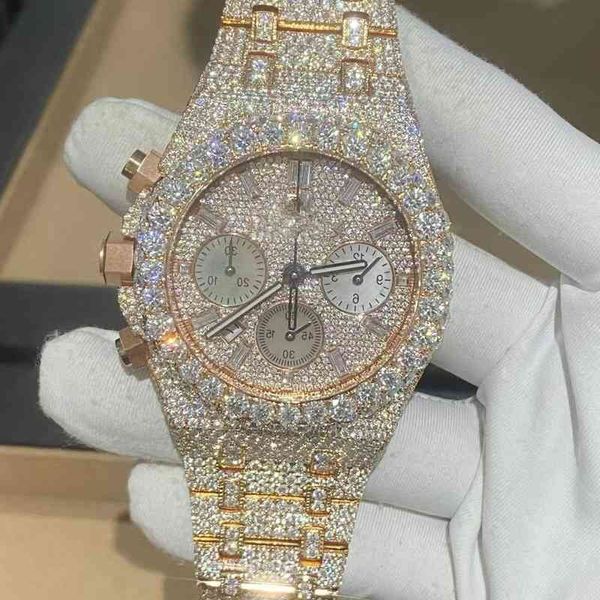 Armbanduhr Luxus vvs1 Herrenuhr Diamant High-End-Schmuck benutzerdefinierte GIA Naturdiamant für Uhr7WISJK63