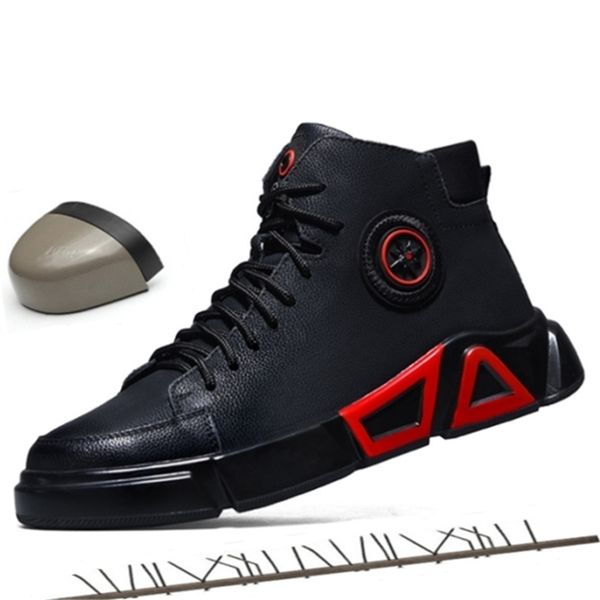 

luxury designer high waterproof steel toe cap work safety unbreakable sneakers winter warm snow boots men shoes motorcycle y200915, Black;brown