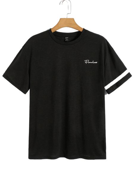 

men letter graphic tee a12f#, White;black