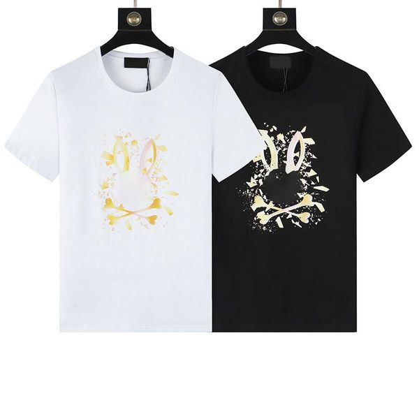 T-shirt da uomo maglietta Animal Skull stampa coniglietto psicopatico Moda manica corta traspirante collo alla marinara Top Plus Tees 3XL