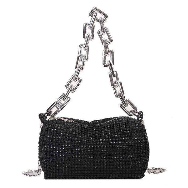 

hbp crossbody bags bling diamond design small messenger for women 2022 summer trend luxury fashion travel shoulder handbags purses 220809