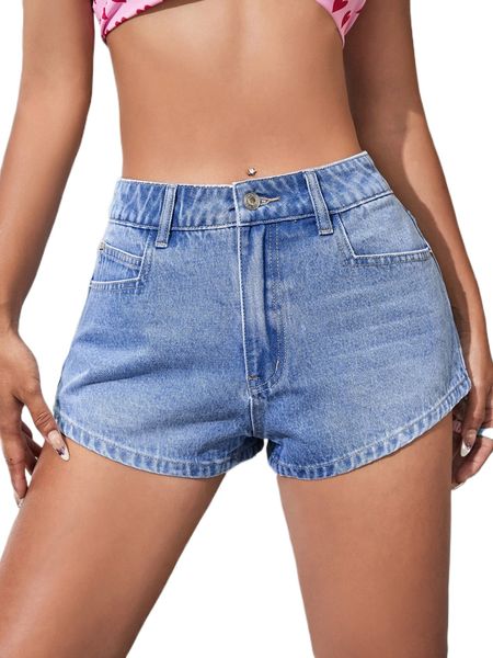 

high waist denim shorts j5lh#, White;black
