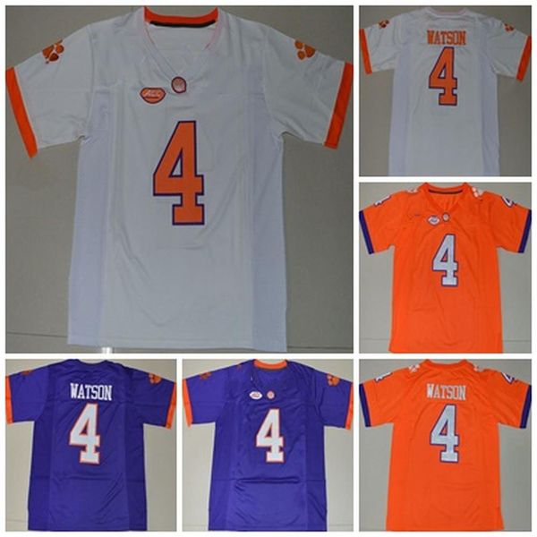 

diamond edition-mens womens kids clemson tigers 4 deshaun watson white orange purple 2017 national championship college football jerseys, Black;red