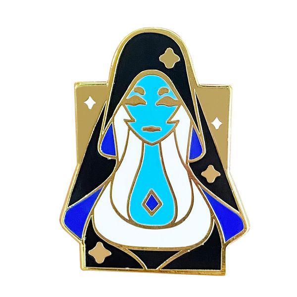 

steven universe - blue diamond cartoon brooch pin