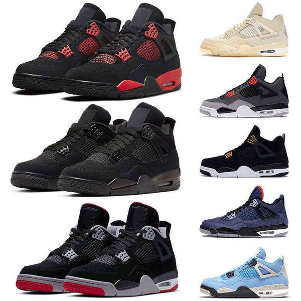 

4 outdoor shoes jumpman 4s red thunder black cat university blue toro bravo women mens trainers sports sneakers