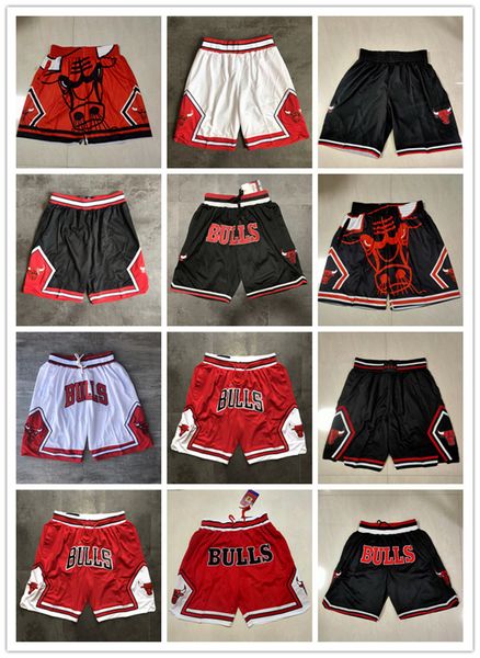 

chicago''bulls''men throwback basketball shorts pocket red black