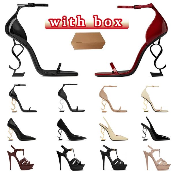 

with box shoes heels designer dress high heel 8cm 10cm 12cm 14cm wedding party open toes sneakers, Black
