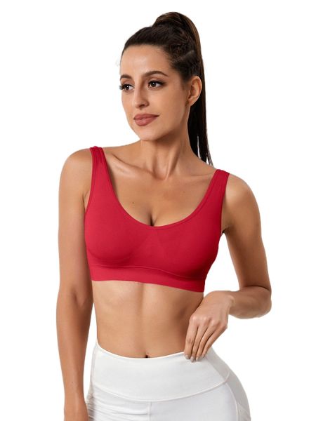 

seamless breathable softness sports bra z4kk#, Gray