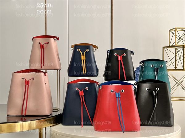 

22ss neonoe bucket bag large capacity epi leather drawstring bb mm luxurys designers bags versatility business shopping hobo women designer