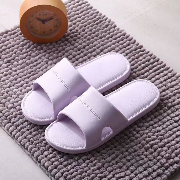 

2022 home hospitality mute household men and women soft bottom l l beauty salon bathroom non-slip slippers, Black