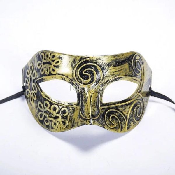 Yeni Yetişkin Erkekler Retro Roman Gladyatör Masquerade Maskeleri Vintage Maske Karnaval Maskesi Erkekler Cadılar Bayramı Kostüm Parti Maskesi EE