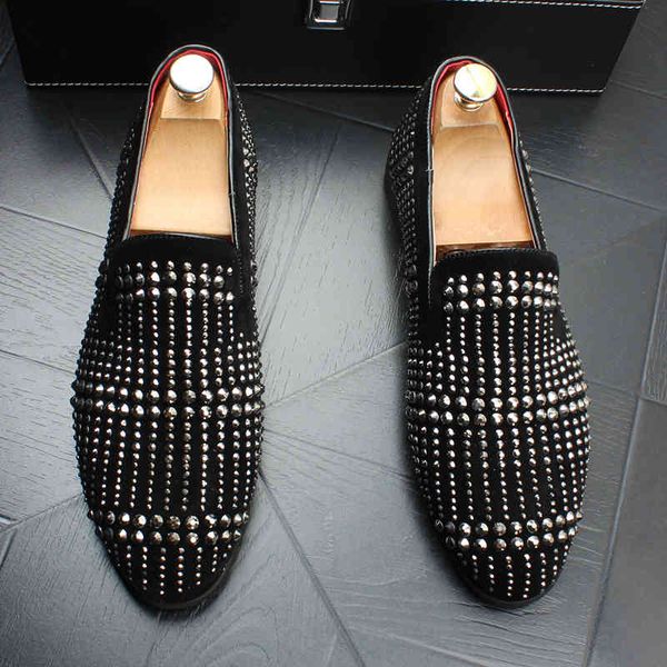 

dress shoes luxury men's designer gommino men fashion pointed casual leather charm wedding prom footwear size 38-44 obsw, Black