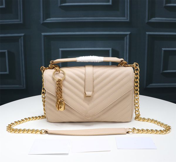 

luxurys designers handbags fashion women real leather crossbody bag shoulder bags letter handbag ladies purse chains bag