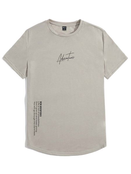 

men slogan graphic tee l3tj#, White;black