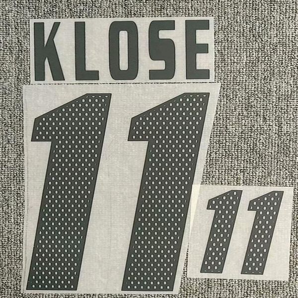 

2002 #11 klose nameset #13 ballack printing diy customize any name number iron transfer badge234q