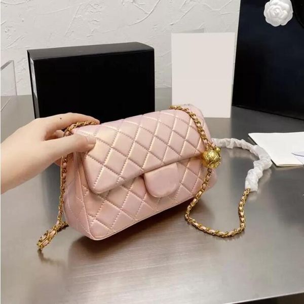 

tz womens france classic single flap square bags lambskin gold ball adjustable shoulder strap crossbody bags matelasse chains handbags 20cm