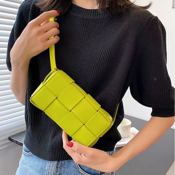 

woven bag flap bags handbag luxury esigner brand fashion shoulder handbags quality women clutch bag chains purse cross body ladys artwork to
