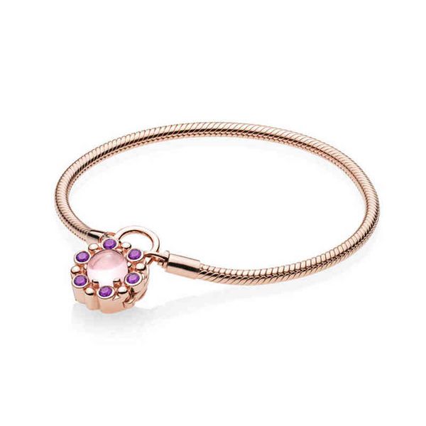 

new 100% 925 sterling silver new listing 587635npm rose moments heraldic radiance bracelet with padlock clasp original jewelry aa220315, Golden;silver