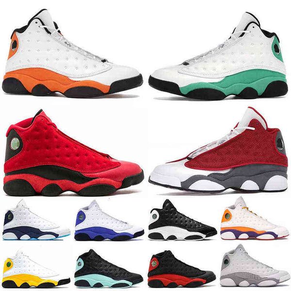 

men basketball shoes 13s university gold hyper royal red flint obsidian black cat court purple reverse atmosphere grey 13 sports mens, White;red